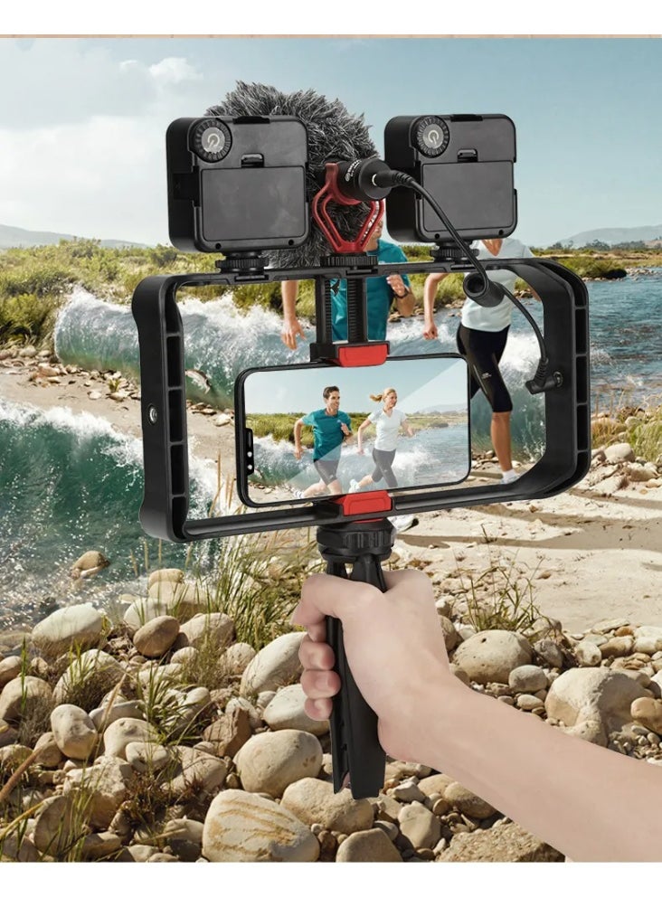 Mobile Phone Tripod with Durable ABS Design MT-33 , Lightweight and Foldable Tripod with Adjustable Legs and 360° Rotation , Compatible with Most Smartphones, Ideal for Vlogging, Professional Photography, Live Streaming and Videos - Easy Setup and Quick Use on the Go