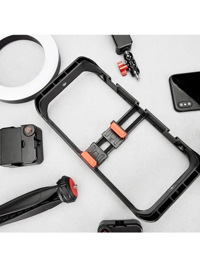 Mobile Phone Tripod with Durable ABS Design MT-33 , Lightweight and Foldable Tripod with Adjustable Legs and 360° Rotation , Compatible with Most Smartphones, Ideal for Vlogging, Professional Photography, Live Streaming and Videos - Easy Setup and Quick Use on the Go