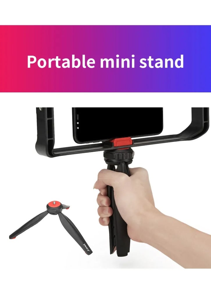 Mobile Phone Tripod with Durable ABS Design MT-33 , Lightweight and Foldable Tripod with Adjustable Legs and 360° Rotation , Compatible with Most Smartphones, Ideal for Vlogging, Professional Photography, Live Streaming and Videos - Easy Setup and Quick Use on the Go