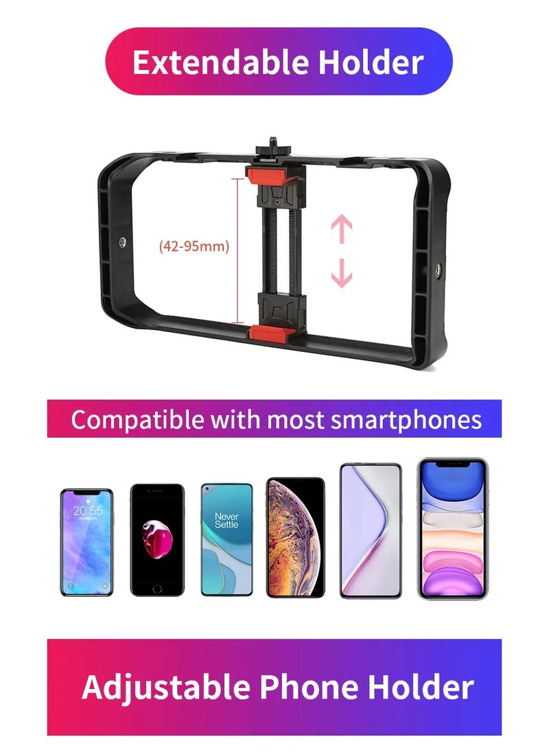 Mobile Phone Tripod with Durable ABS Design MT-33 , Lightweight and Foldable Tripod with Adjustable Legs and 360° Rotation , Compatible with Most Smartphones, Ideal for Vlogging, Professional Photography, Live Streaming and Videos - Easy Setup and Quick Use on the Go