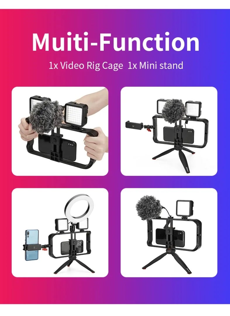 Mobile Phone Tripod with Durable ABS Design MT-33 , Lightweight and Foldable Tripod with Adjustable Legs and 360° Rotation , Compatible with Most Smartphones, Ideal for Vlogging, Professional Photography, Live Streaming and Videos - Easy Setup and Quick Use on the Go