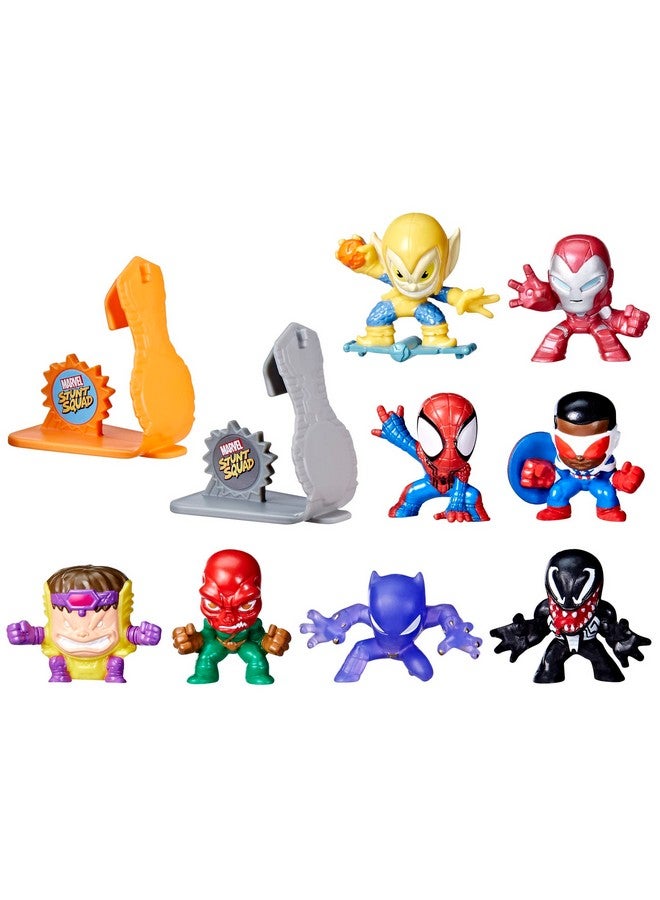 Marvel Stunt Squad Collection Pack, Action Figure Set, Super Hero Toys, Action Figures, Mini Action Figures, Playset, Toys for Kids Ages 4 and Up - Image 1