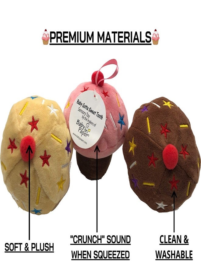 Baby Paper Baby Toys Strawberry Cupcake Toy | Sensory Toys for Baby Girl & Baby Boy | Toddler Toys Promote Sensory Play | Stuffed Toys Safe for Kids & Infants | Washable, Portable, & Lovable - Image 5