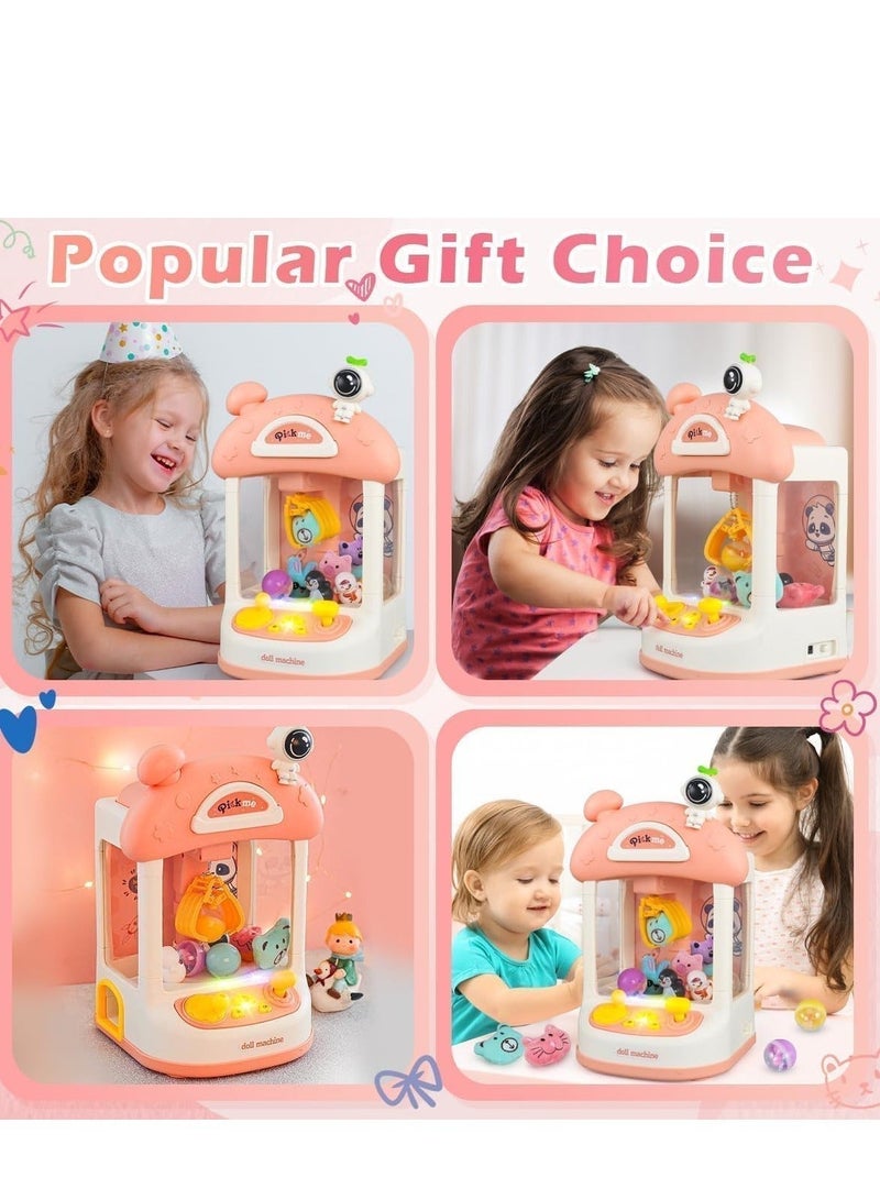 Arabayt Kids mini claw machine, 22 pieces toy mini vending machine, claw machine arcade game, claw machine arcade game with light and adjustable music, claw machine for kids - Image 4