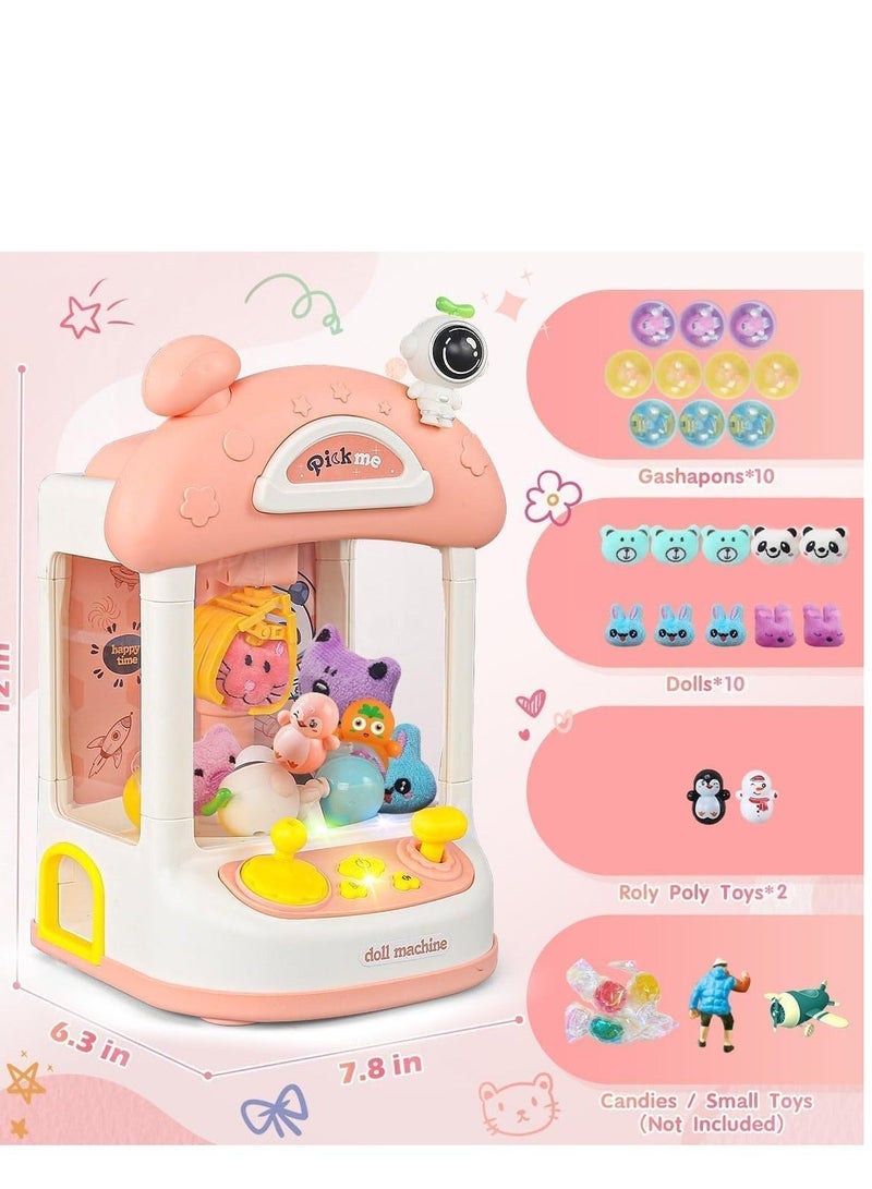 Arabayt Kids mini claw machine, 22 pieces toy mini vending machine, claw machine arcade game, claw machine arcade game with light and adjustable music, claw machine for kids - Image 3