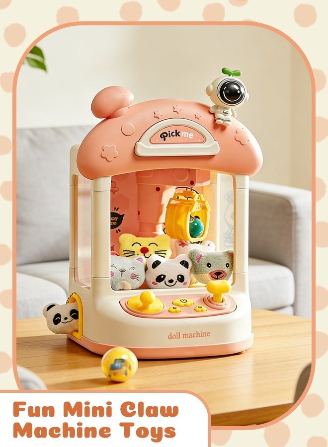 Arabayt Kids mini claw machine, 22 pieces toy mini vending machine, claw machine arcade game, claw machine arcade game with light and adjustable music, claw machine for kids - Image 1