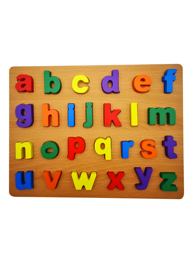 asmat Wooden ABCD Letter Puzzle Toy, Educational Wooden Alphabet Puzzle Capital & Small Letters (2 packs) - Image 3