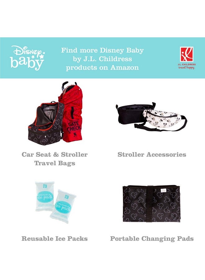 J.L. Childress J.L. Childress MaxiCOOL 4 Bottle Breastmilk Cooler, Baby Bottle and Baby Food Bag, Insulated and Leak Proof, Ice Pack Included (Mickey Black)  - Image 4