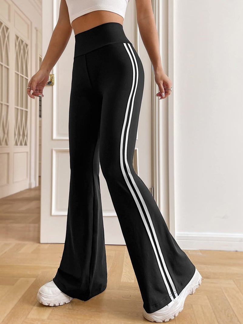 TOPLOT Women's Bell Bottom Pants | Flared Fit Design | Stylish Look Structure | Comfortable Wear | Trendy Fashion Style | Easy Movement Fit | Excellent for Casual & Everyday Wear (5159_28_Black) - Image 2