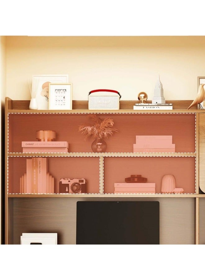 جيجيرو مكتب كمبيوتر، مكتب كبير قائم من ، مكتب دراسة سهل التجميع للمنزل وغرفة النوم والمكتب، طاولة خشبية متينة، ارفف تخزين مثالية للالعاب والعمل والتعلم - Image 2