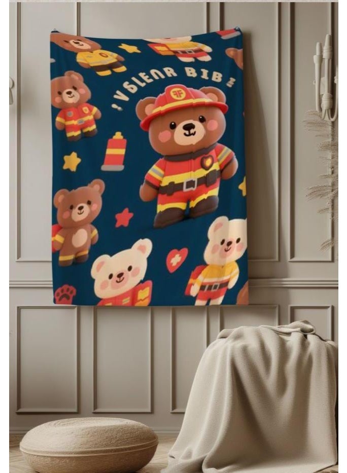 عام بطانية رقيقة من الفانيلا الكرتونية للأطفال والرضع (دافئة ومريحة، ومناسبة للنوم والألعاب) 70 سم * 100 سم - Image 3