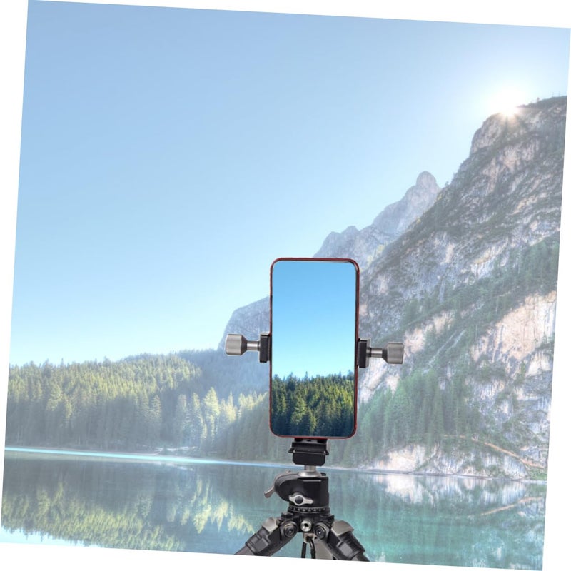 Rotating Phone Holder Mount With Cold Shoe Clip For Tripod Streaming Vlogging - Image 4
