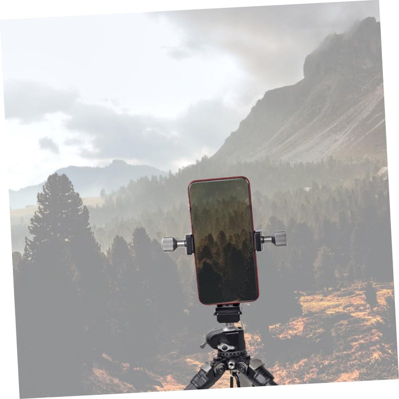 Rotating Phone Holder Mount With Cold Shoe Clip For Tripod Streaming Vlogging - Image 5