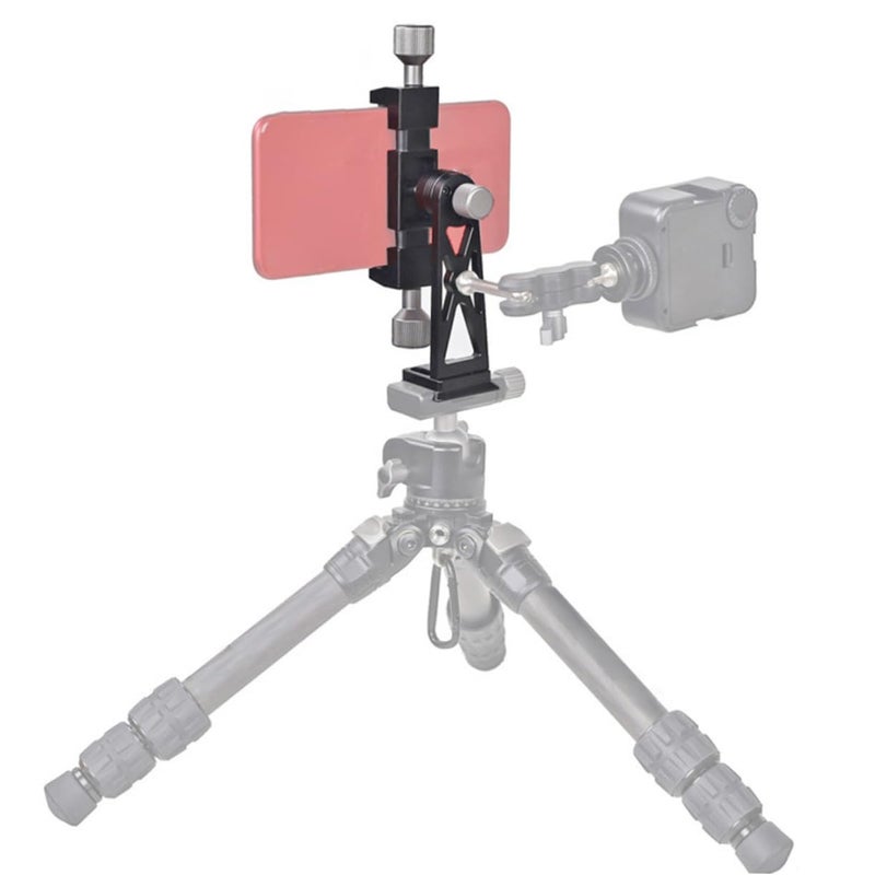 Rotating Phone Holder Mount With Cold Shoe Clip For Tripod Streaming Vlogging - Image 3