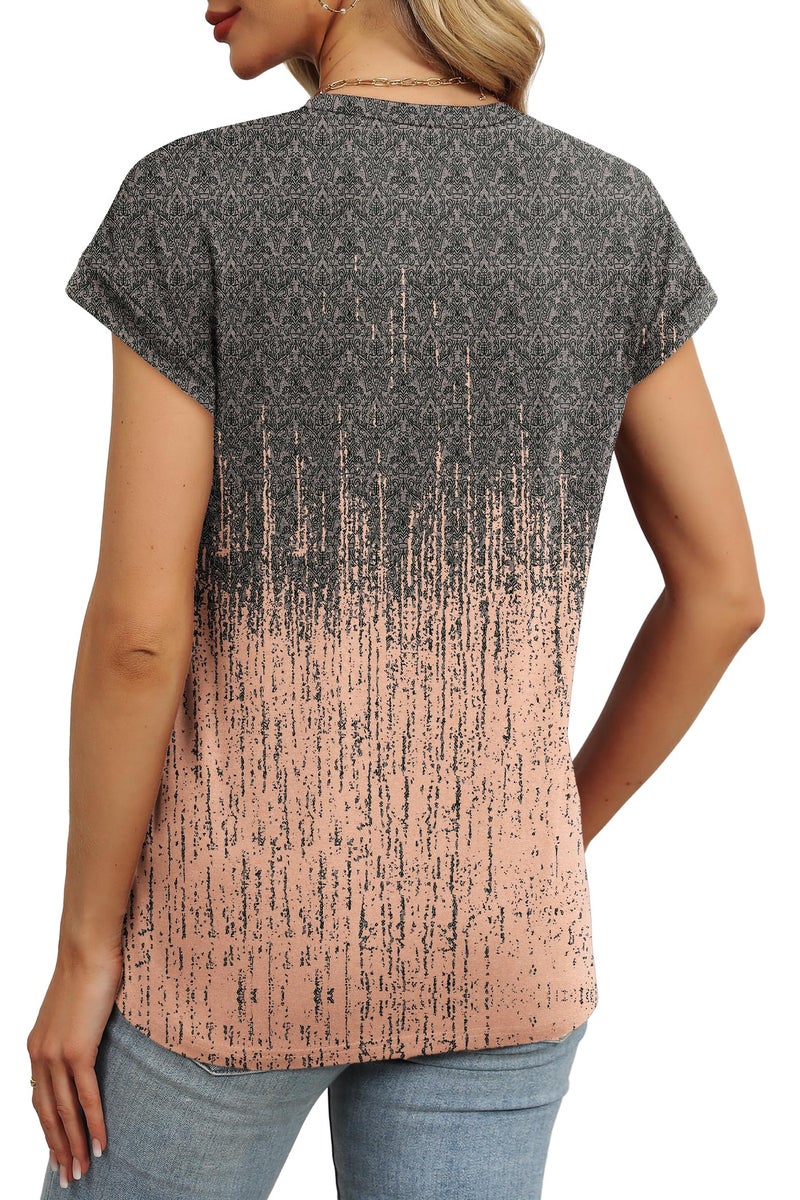Alaroo Womens Basic Tees Plus Size Clothes Short Sleeve Shirts Beach Vacation Clothes Resort Wear 2026 Fashion Clothing Print 16 XXL - Image 4