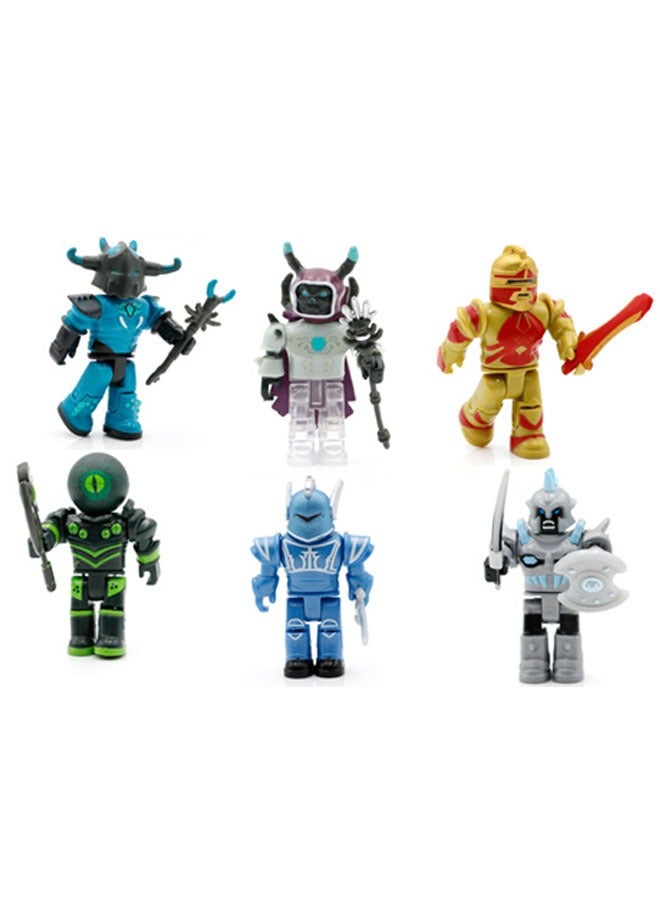general Virtual World Roblox Building Block Doll The World Champion Figure Army, Roblox Series Building Block Figure 6-piece Set, Home Decoration Gift for Family and Friends - Image 3