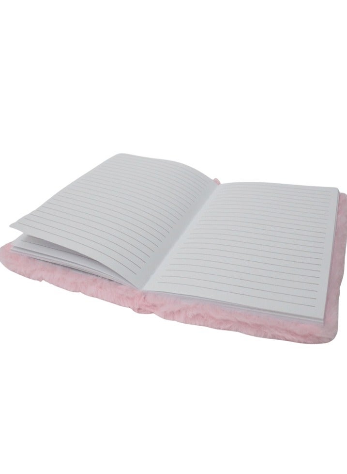 Plush Rainbow Pink Notebook - Image 2