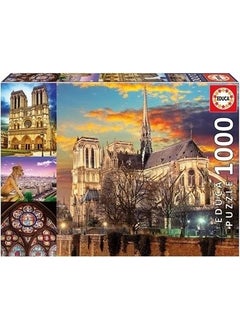 EDUCA Puzzle 1000 Pieces Notre Dame Collage 
