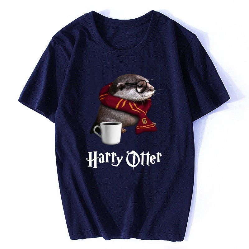 Funny Otter T-Shirt - Just Another Day For Otter Lover Funky - Image 4