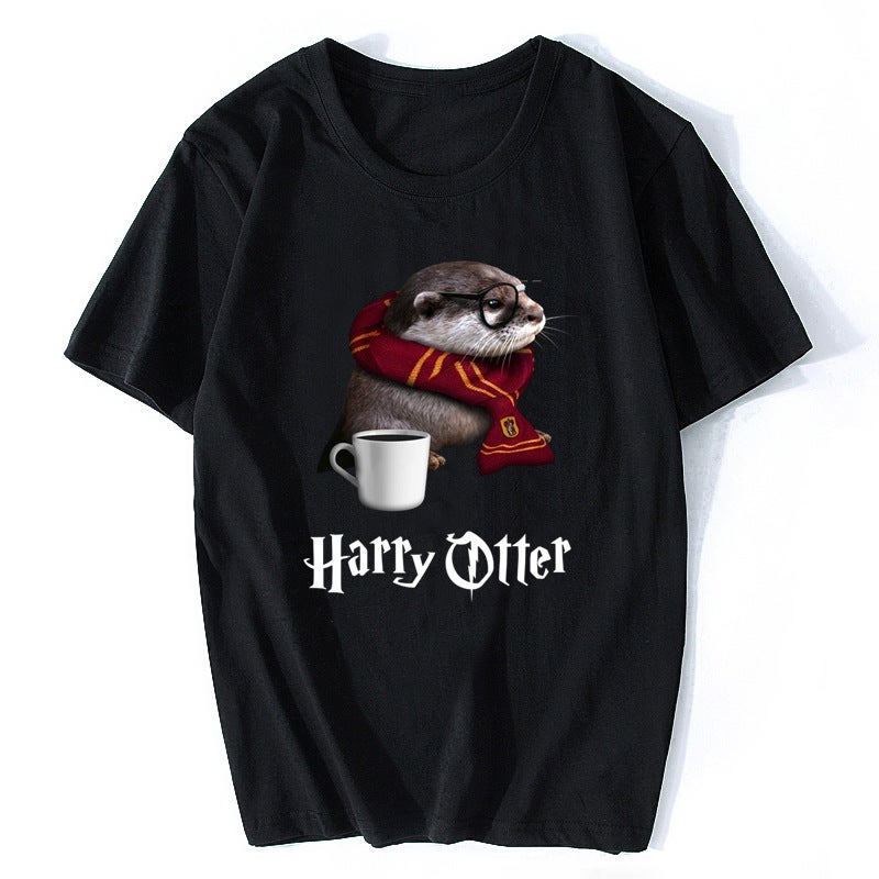 Funny Otter T-Shirt - Just Another Day For Otter Lover Funky - Image 2
