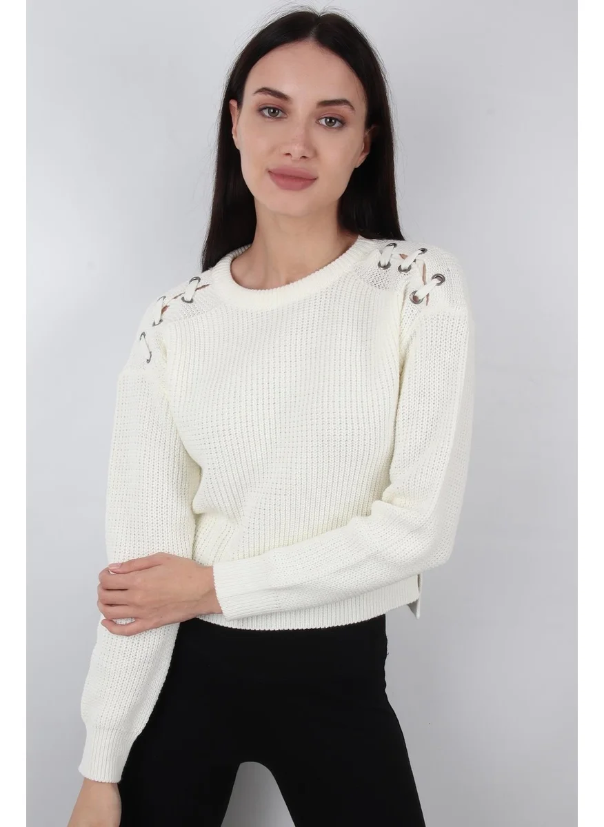 Alexander Gardi Alexandergardı Shoulder Detailed Knitwear Sweater (B20-18837)
