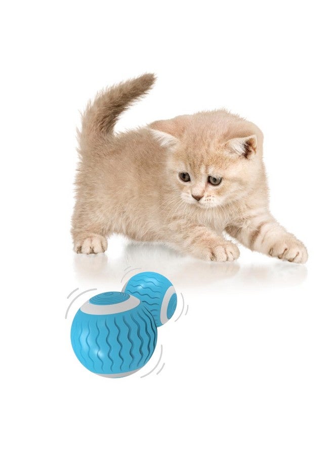 Cat Toys Interactive Spinning Ball, for Cats and Kittens. Great Exercise, with Flashing LED Lights, and it’s Rechargeable. Comes in 2 Colors. (Emerald Green) - Image 2