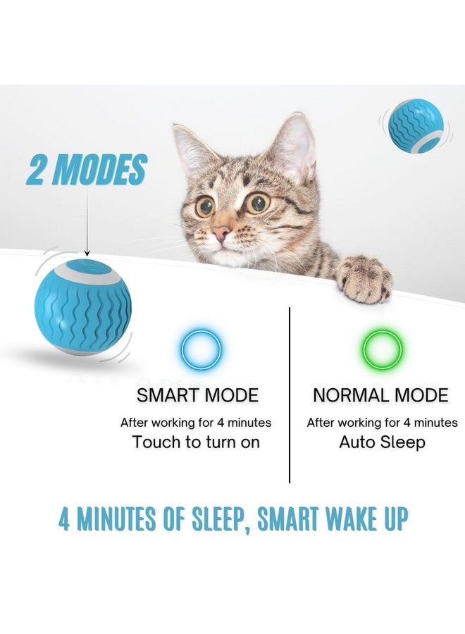 Cat Toys Interactive Spinning Ball, for Cats and Kittens. Great Exercise, with Flashing LED Lights, and it’s Rechargeable. Comes in 2 Colors. (Emerald Green) - Image 3