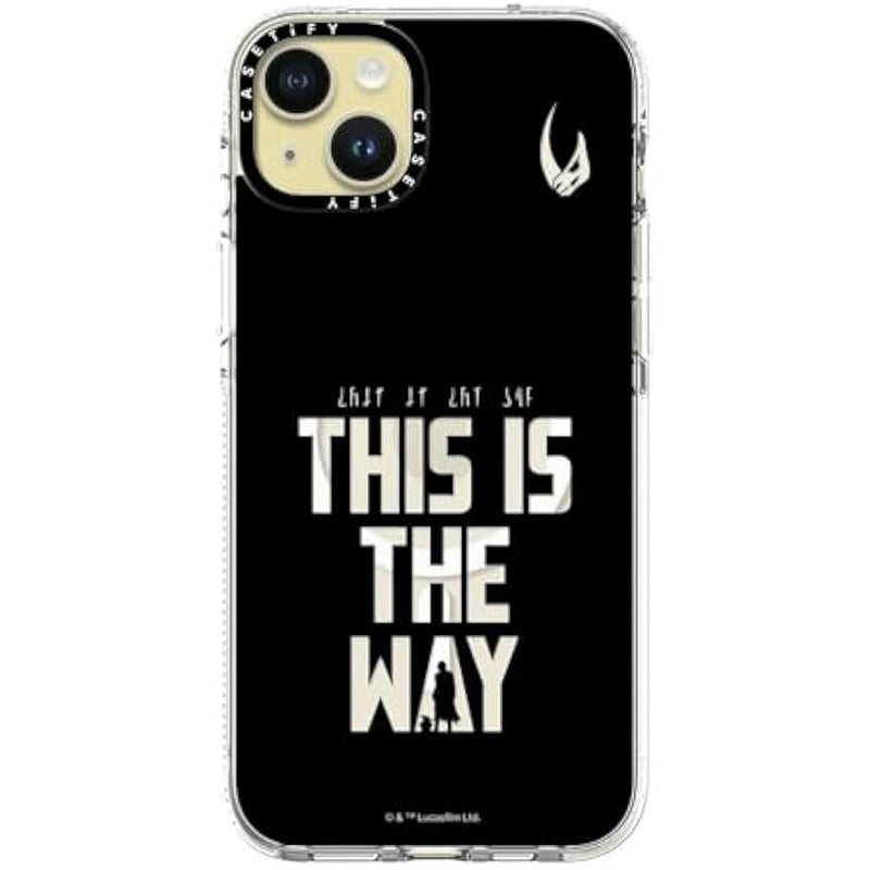 Casetify Clear iPhone 15 Plus Case 【Mandalorian Co-Lab/Not Yellowing / 6.6ft Drop Protection/Compatible with Magsafe】 - This is The Way - Black - Clear - Image 2