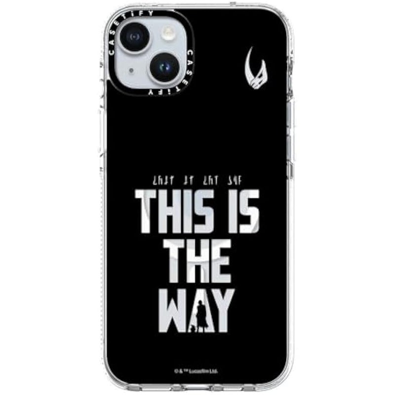 Casetify Clear iPhone 15 Plus Case 【Mandalorian Co-Lab/Not Yellowing / 6.6ft Drop Protection/Compatible with Magsafe】 - This is The Way - Black - Clear - Image 4