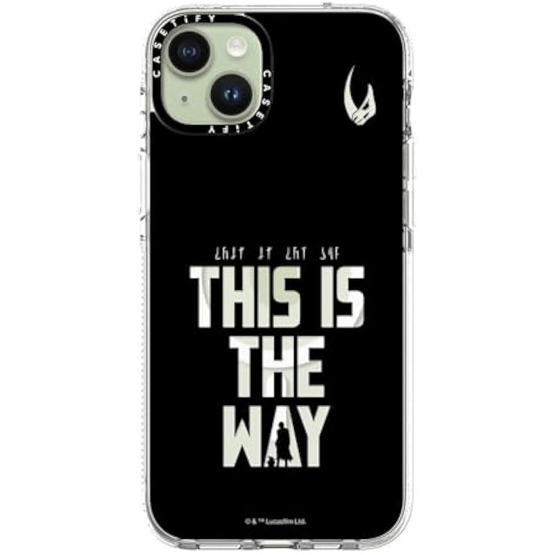 Casetify Clear iPhone 15 Plus Case 【Mandalorian Co-Lab/Not Yellowing / 6.6ft Drop Protection/Compatible with Magsafe】 - This is The Way - Black - Clear - Image 3