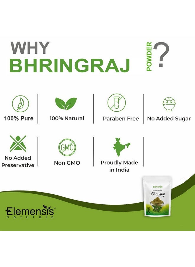 Elemensis Naturals - Pure & Natural Bhringraj (Eclipta Alba) Powder For Skin, Hair & Internal Care, 100Gm - Image 1