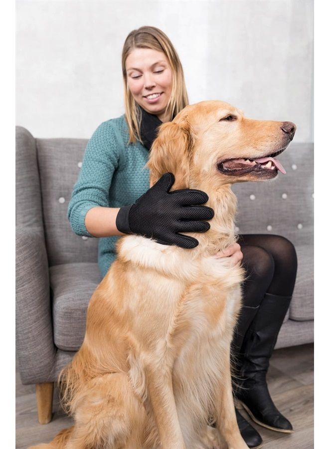 Trixie Pet Grooming Glove for Dogs and Cats, Cleans and Gently Softens Coat