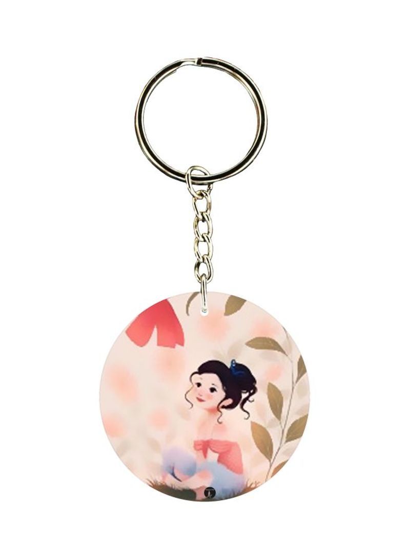 Printed Single Sided Keychain