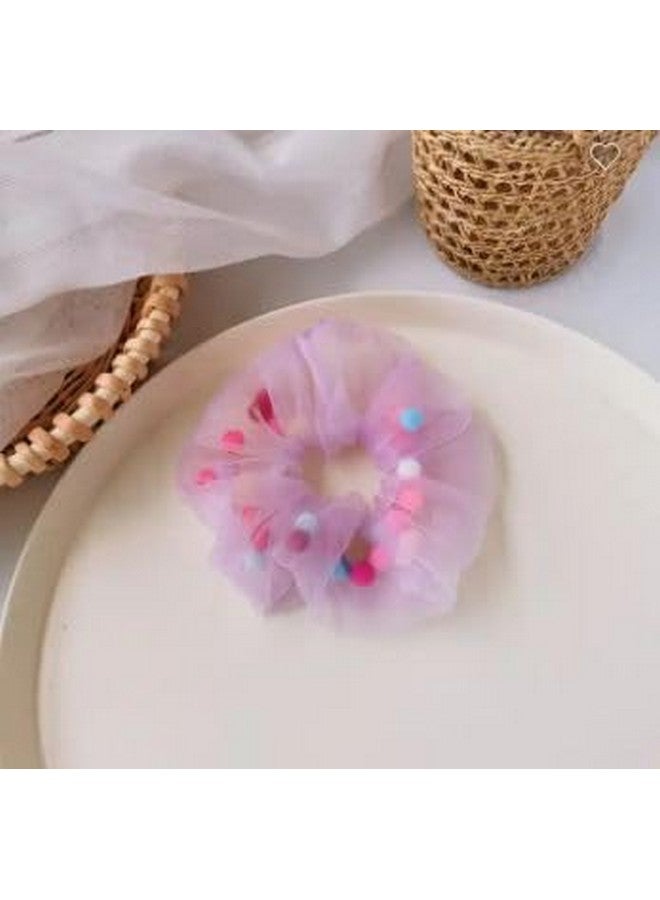 Honbon Chiffon Candy Color Non Slip Girl Cute Hair Scrunchies for Tying Hair Rubber Band(Pack of 8 Pcs) Hair Decoration Accessory for Thin Thick Hair - Image 4