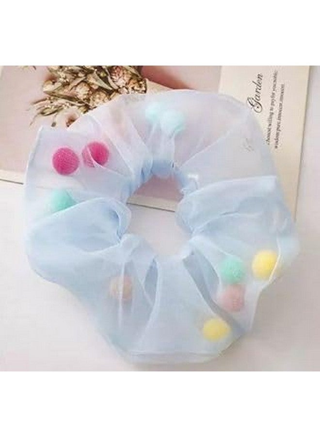 Honbon Chiffon Candy Color Non Slip Girl Cute Hair Scrunchies for Tying Hair Rubber Band(Pack of 8 Pcs) Hair Decoration Accessory for Thin Thick Hair - Image 5