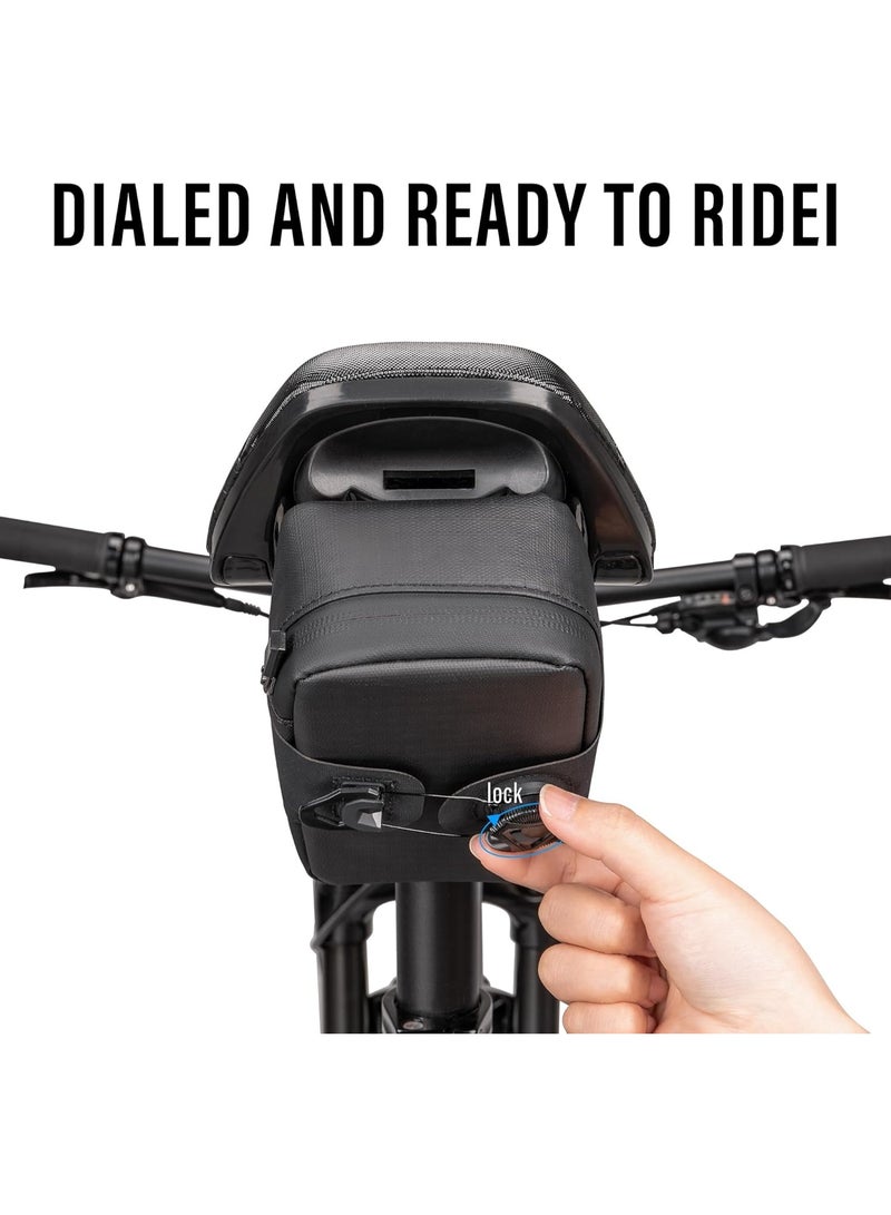 Arabest NALACAL Bike Seat Bag, Bike Saddle Bag Under Seat, Water-resistant Bicycle Saddle Bag, Mountain Road Bike Bag Under Seat Packs, Bicycle Saddle Tool Bag, Cycling Bag, Black - Image 3