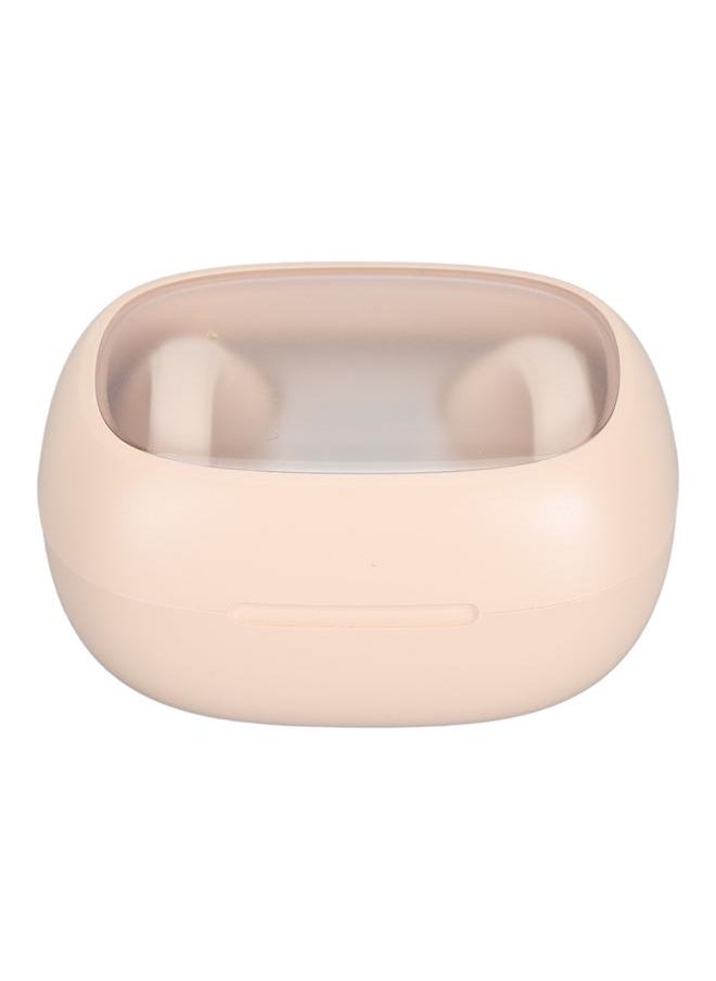 Wireless Open Ear Headbuds Waterproof Noise Canceling Bluetooth Headphone Built in Microphone and Digital Display Charging Case White