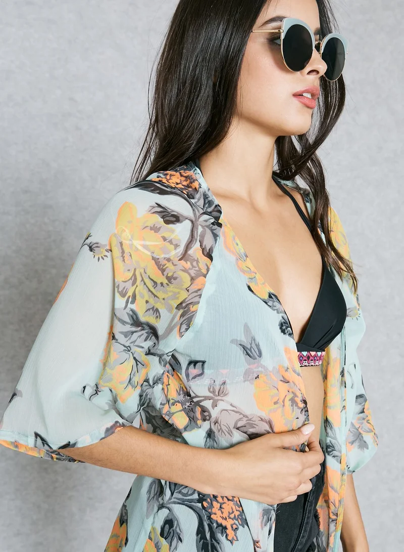 SOUTH BEACH Printed Kimono
