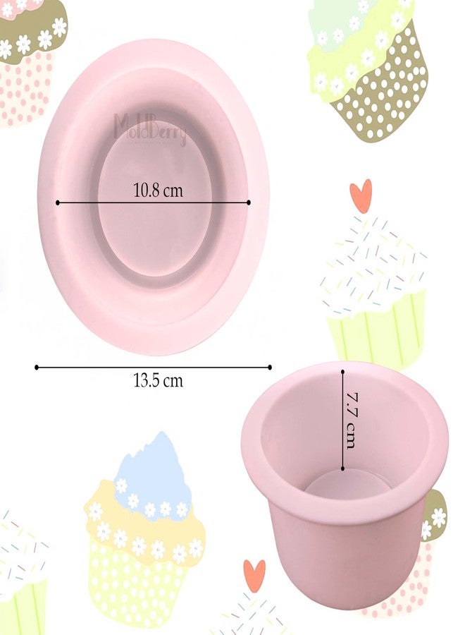 MoldBerry Silicone Round Bento Cake Mold – Non-Stick, Flexible, Reusable Baking Pan for Mini Cakes, Muffins, Desserts, Chocolates – Food Grade Silicone Bakeware (Pack of 1) - Image 2