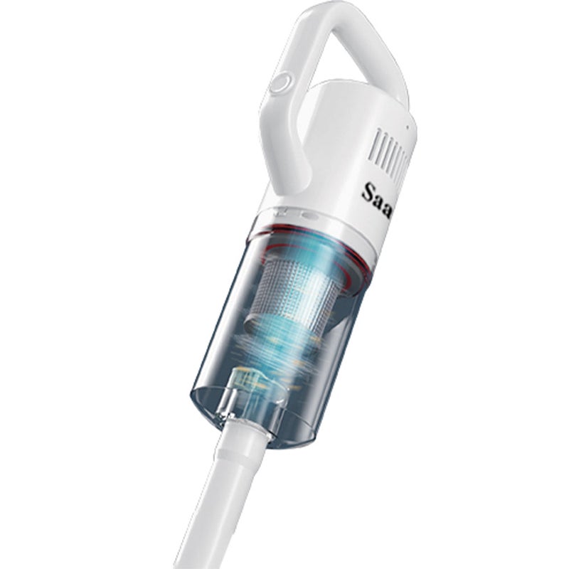 Saachi Ultra-Efficient Stick Vacuum Cleaner – Powerful Suction, Advanced HEPA Filtration, Quiet Operation, and Large Dustbin – Perfect for Easy, Everyday Cleaning NL-VC-1113-WH - Image 3
