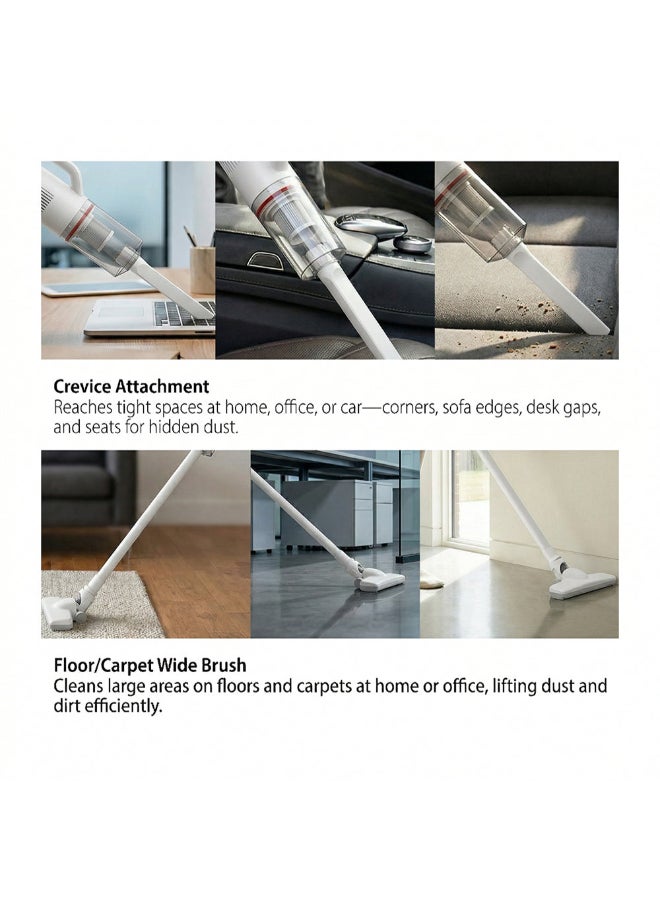Saachi Stick Vacuum Cleaner NL-VC-1113-WH, 400W Strong Suction ≥13kPa, HEPA Filter, 0.5L Dust Cup, Lightweight Corded Vacuum, Low Noise - Image 4