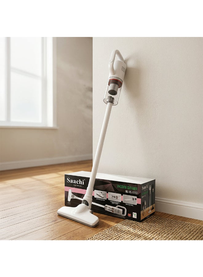 Saachi Stick Vacuum Cleaner NL-VC-1113-WH, 400W Strong Suction ≥13kPa, HEPA Filter, 0.5L Dust Cup, Lightweight Corded Vacuum, Low Noise - Image 2