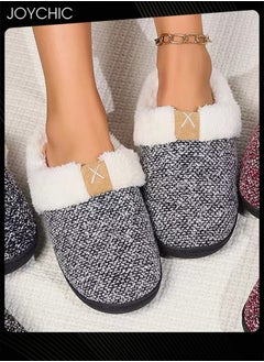 Joychic Autumn and Winter Warm Non-slip Bedroom Slipper for Women and Men Indoor Outdoor Windproof  - Image 1