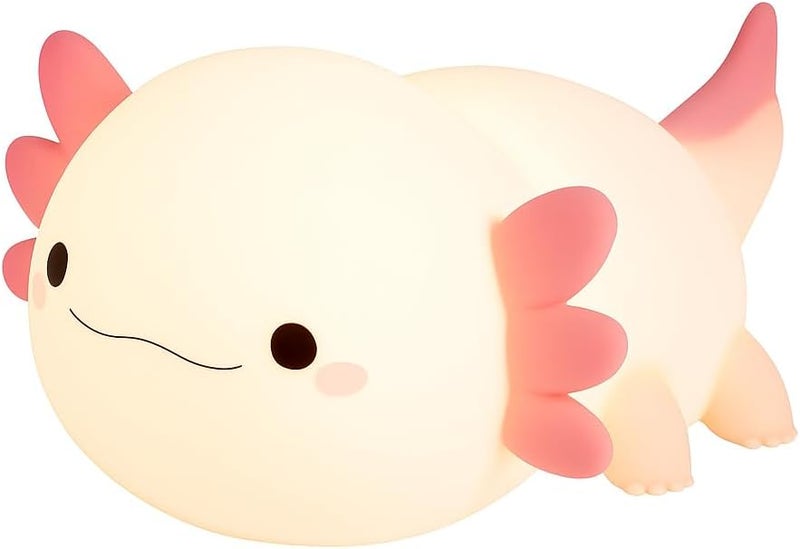 KASTWAVE Axolotl Night Light LED - Cute Dimmable Silicone Touch Lamp for Kids - Image 1