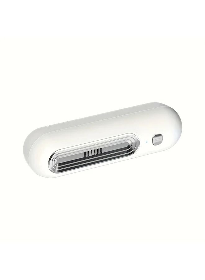 Silvery USB Rechargeable Air Purifier Portable Fridge Car Deodorizer For Home Office - Image 1