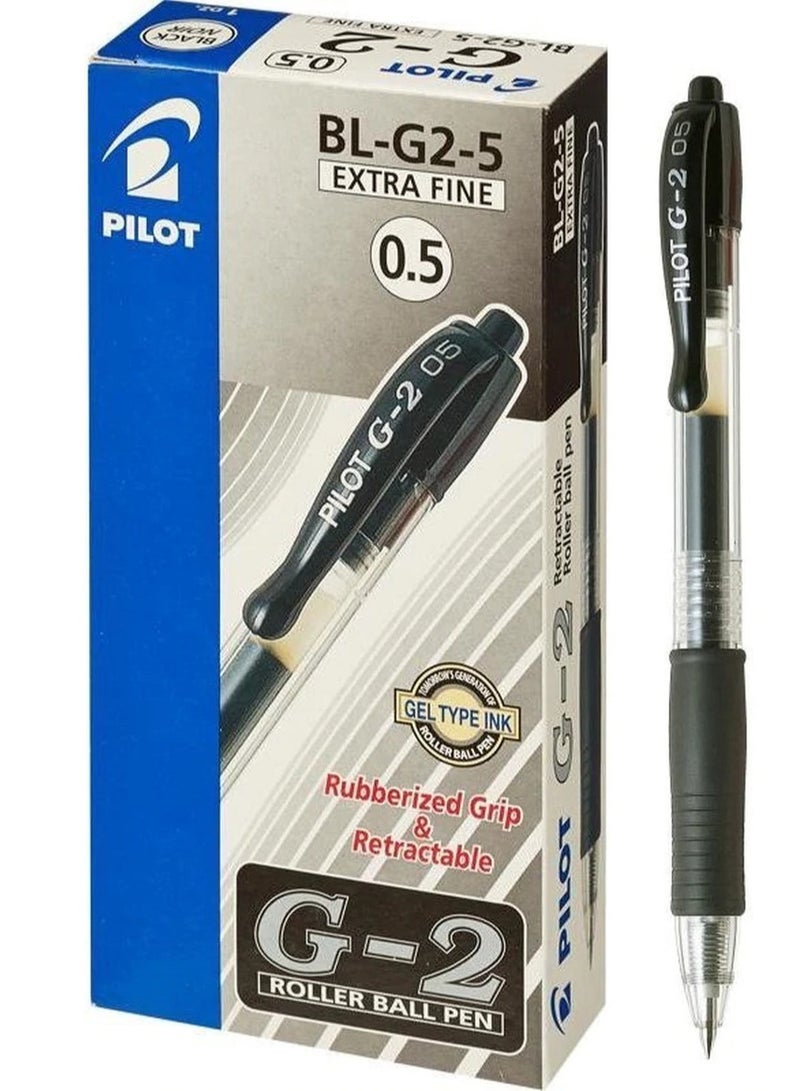 بايلوت قلم جل بايلوت G-2 حبر أسود 12 قطعة