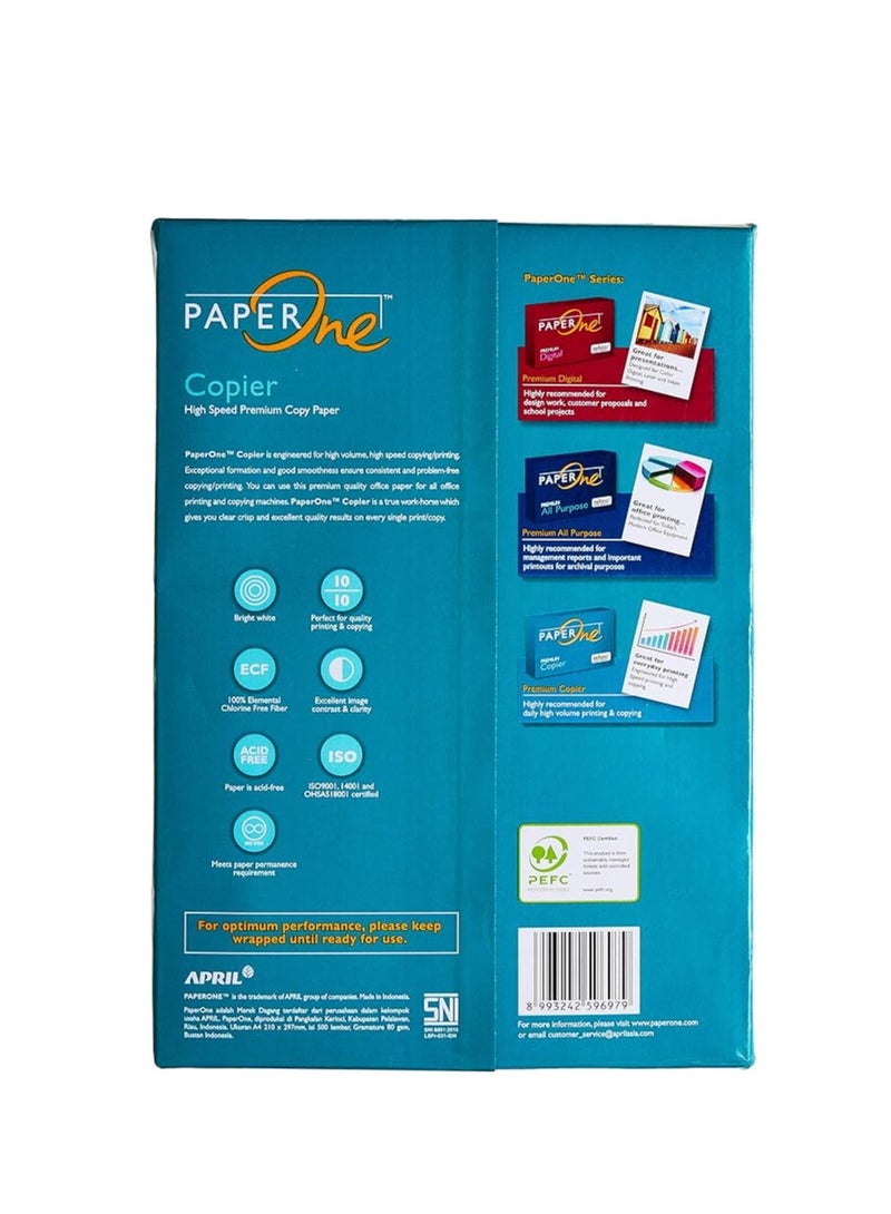 PaperOne ورق بيبر وان كوبر مميز، 80 جرام، حجم A4، 500 ورقة في عبوة من 2 - Image 3