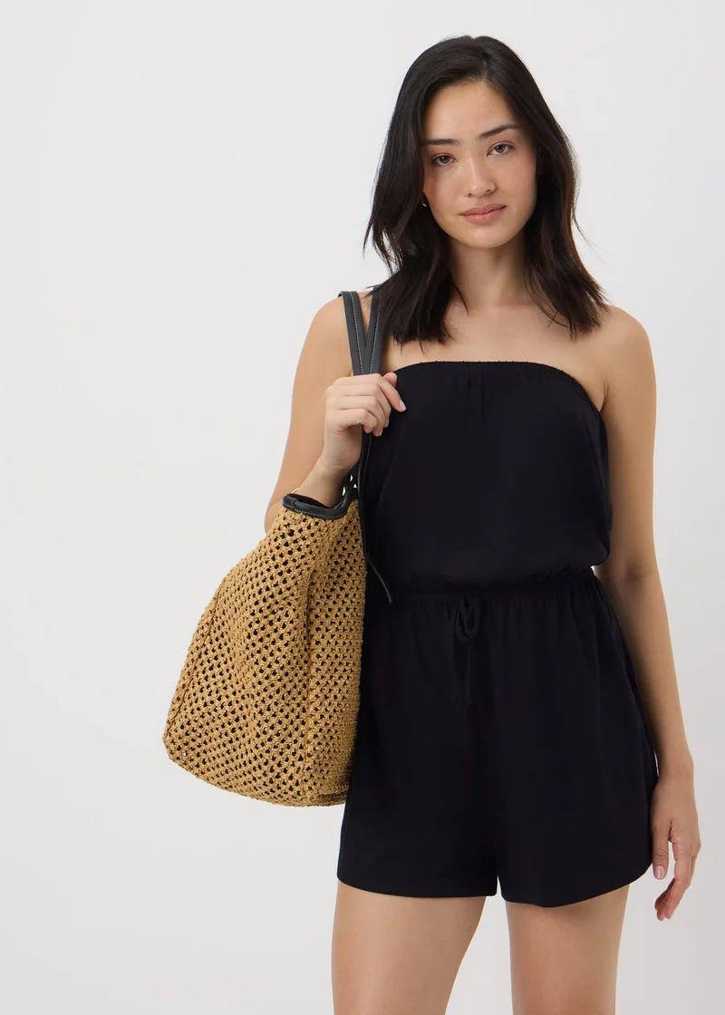 Matalan Black Plain Playsuit
