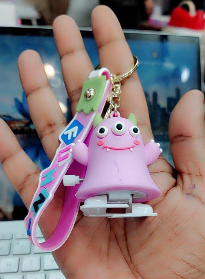 LA BELLEZA Colorful Walking Monster Long Legs Key Metal Keychain - Image 1