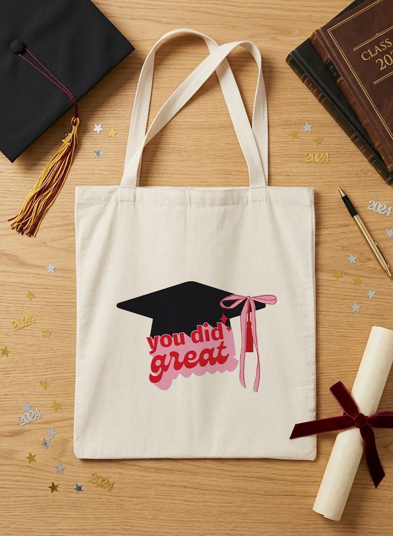 Lowha Polyester Shoulder Tote Bag for Graduation Celebration
